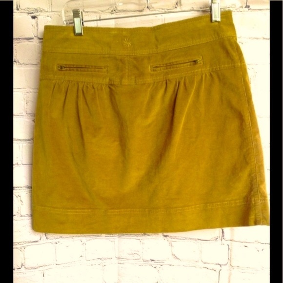 Athleta, Córdoba corduroy draw-string skirt in deep yellow. - Picture 2 of 4